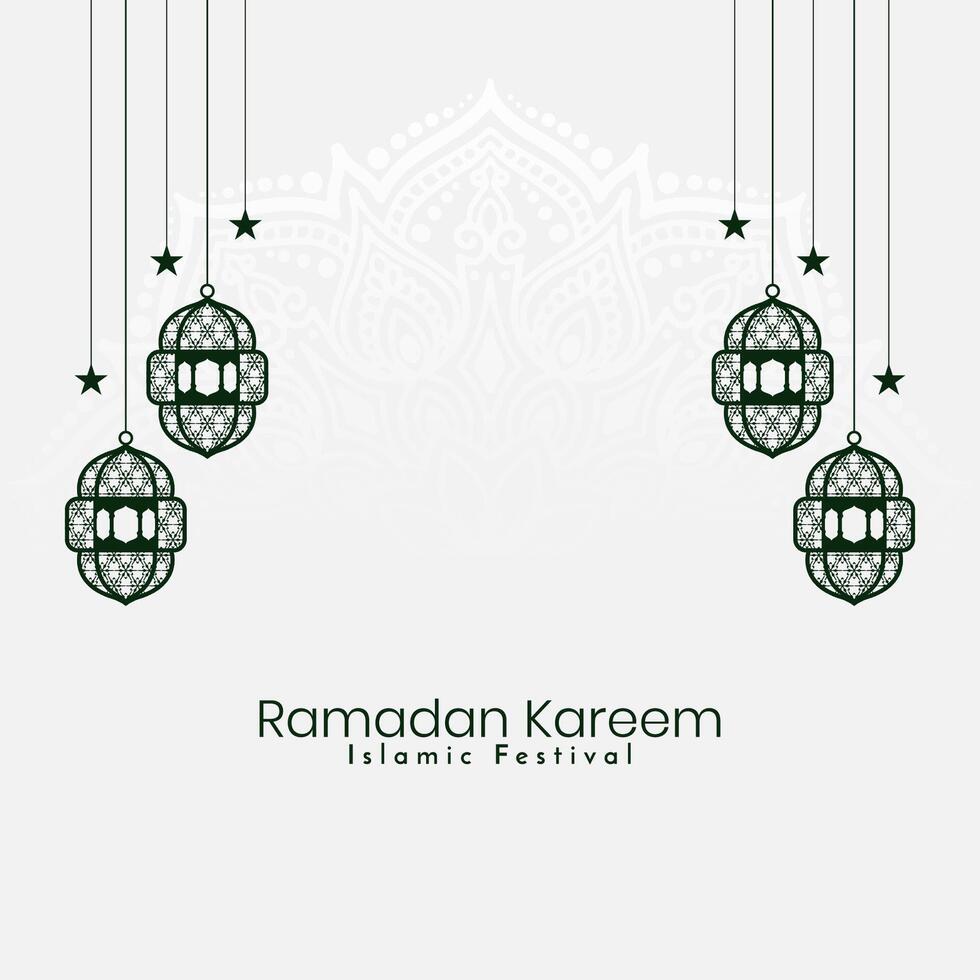 Ramadan kareem islamico Festival decorativo elegante sfondo design vettore