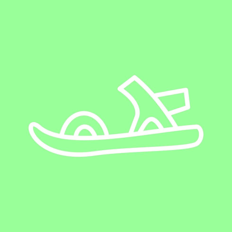 elegante sandali vettore icona