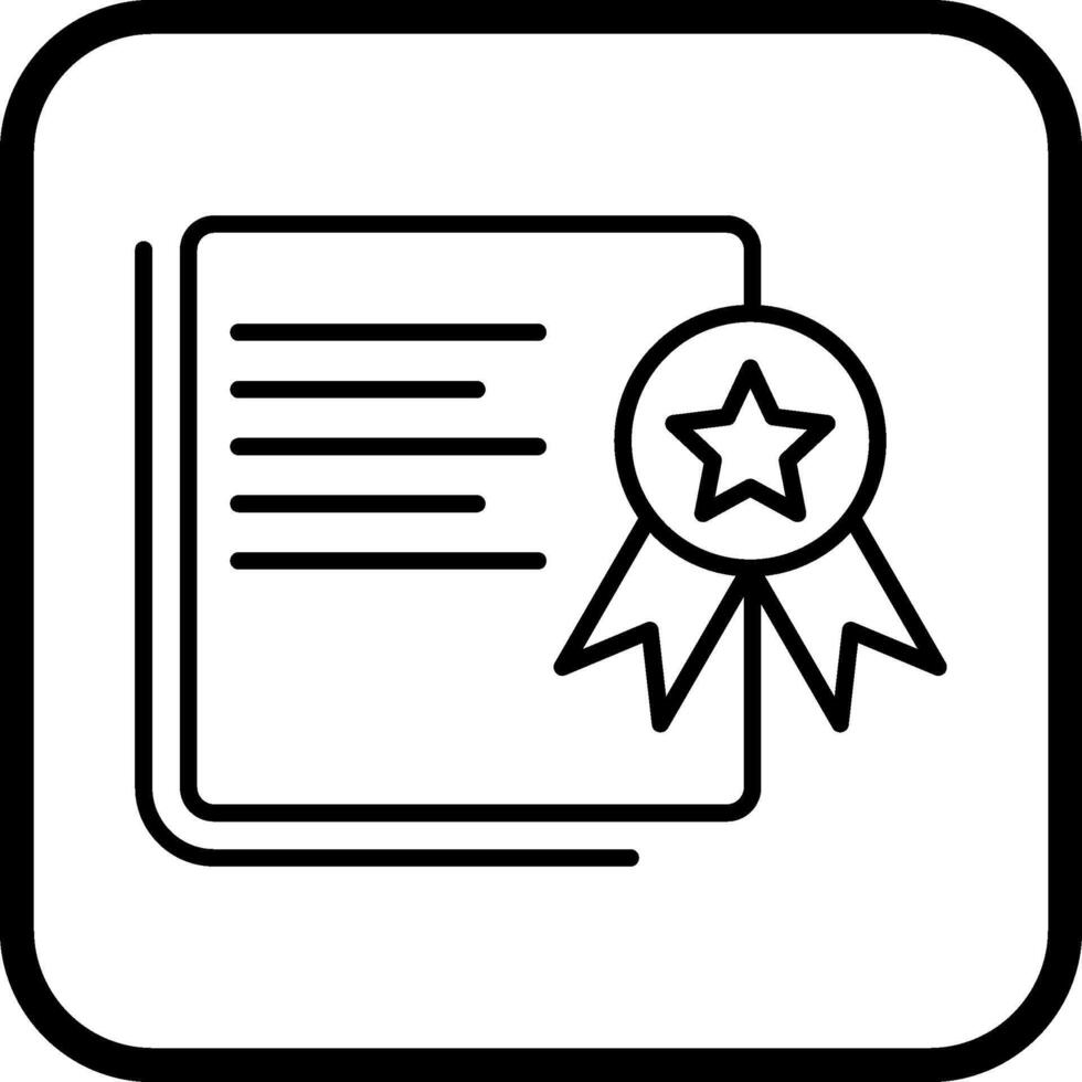 certificazione vettore icona