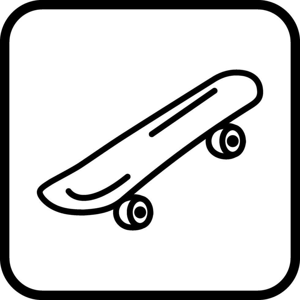 icona del vettore di skateboard