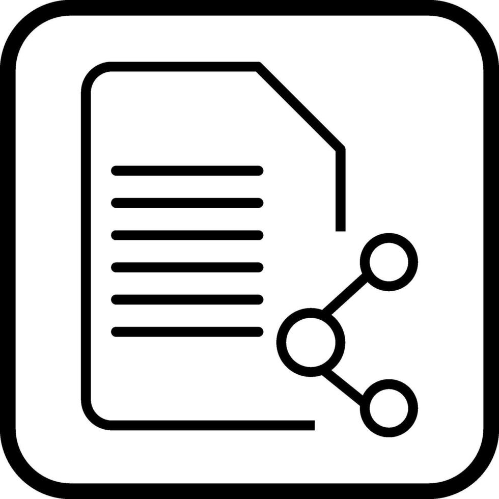 Condividere documento vettore icona