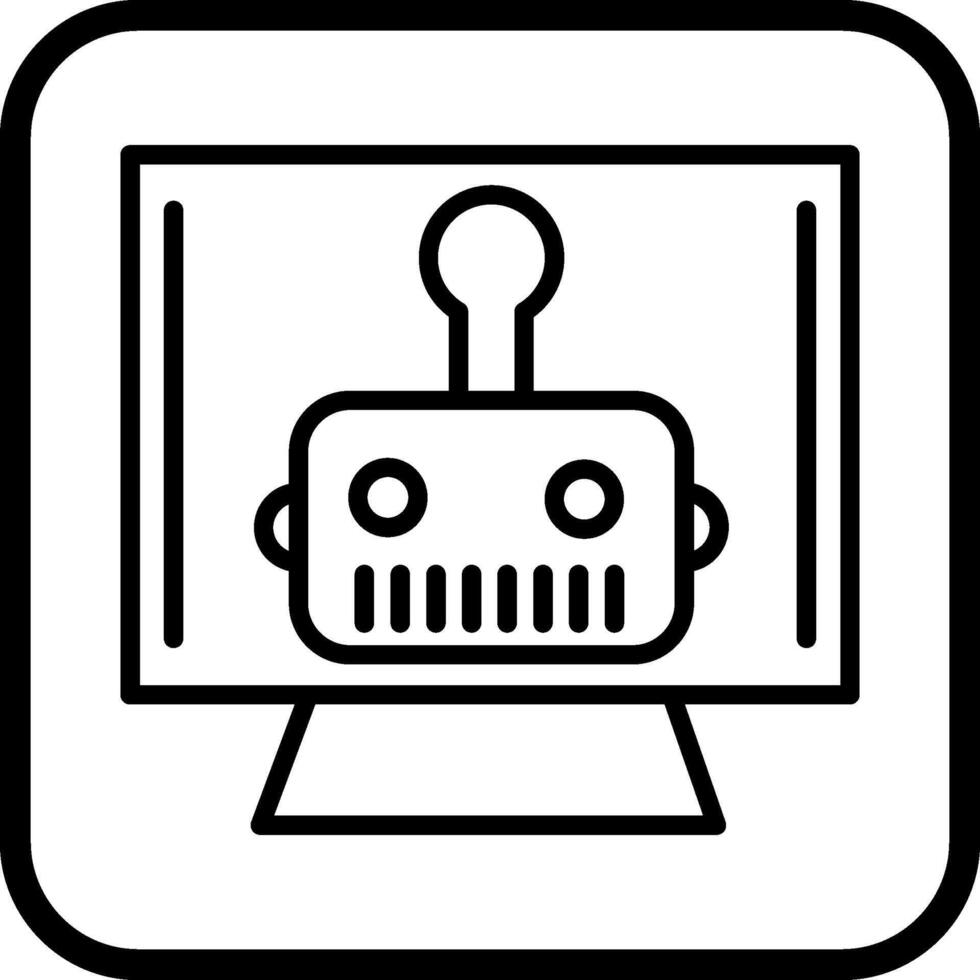artificiale Bot vettore icona