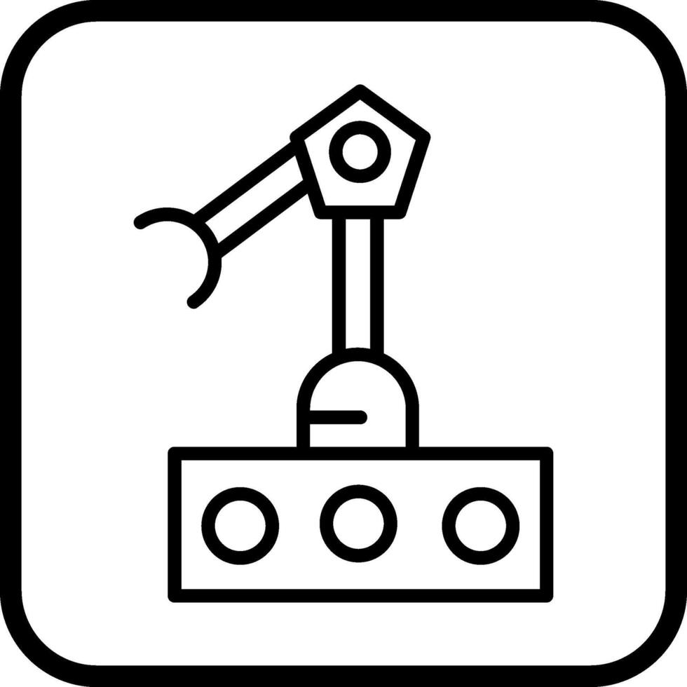 industriale braccio vettore icona
