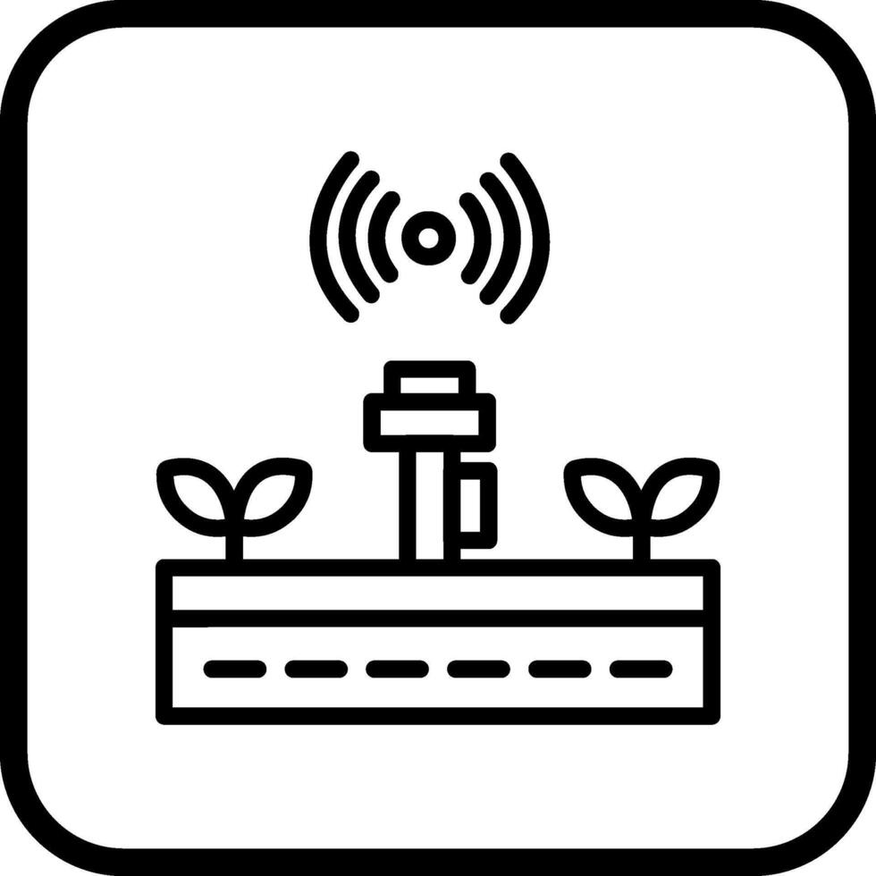 inteligente azienda agricola vettore icona