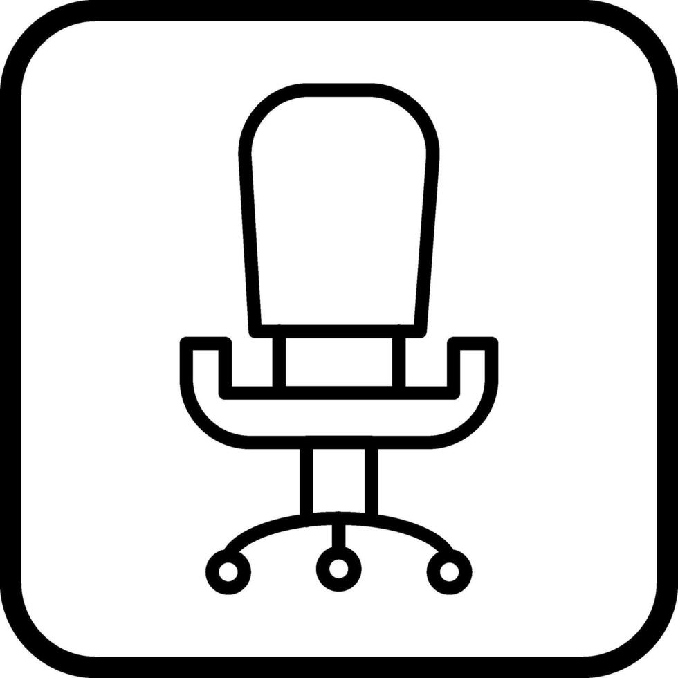 ufficio sedia iii vettore icona