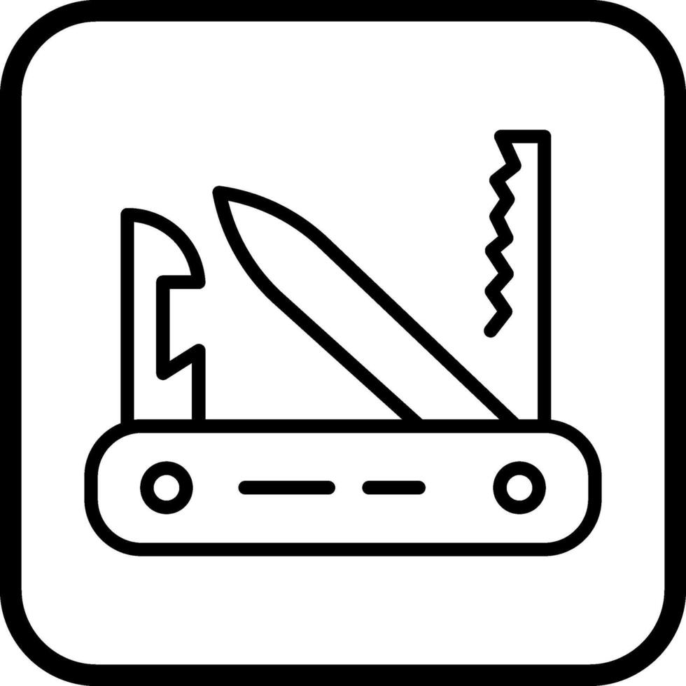 svizzero esercito coltello vettore icona