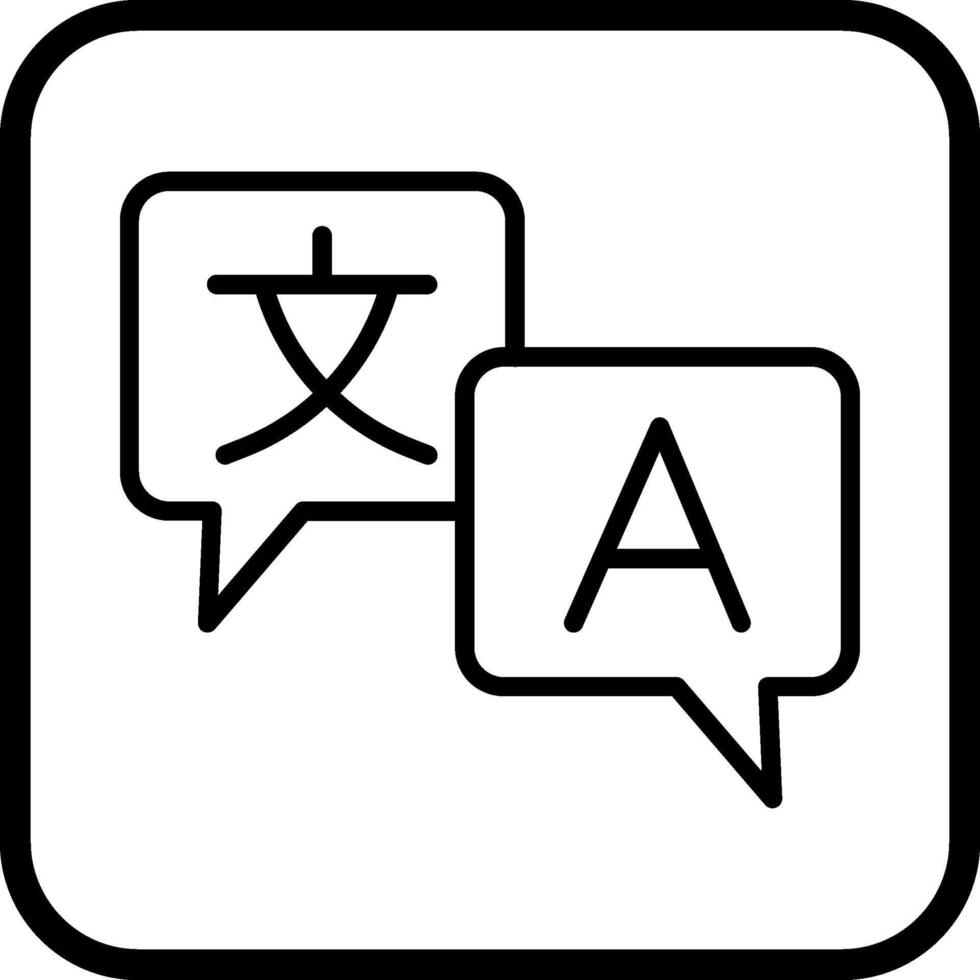 linguaggio vettore icona