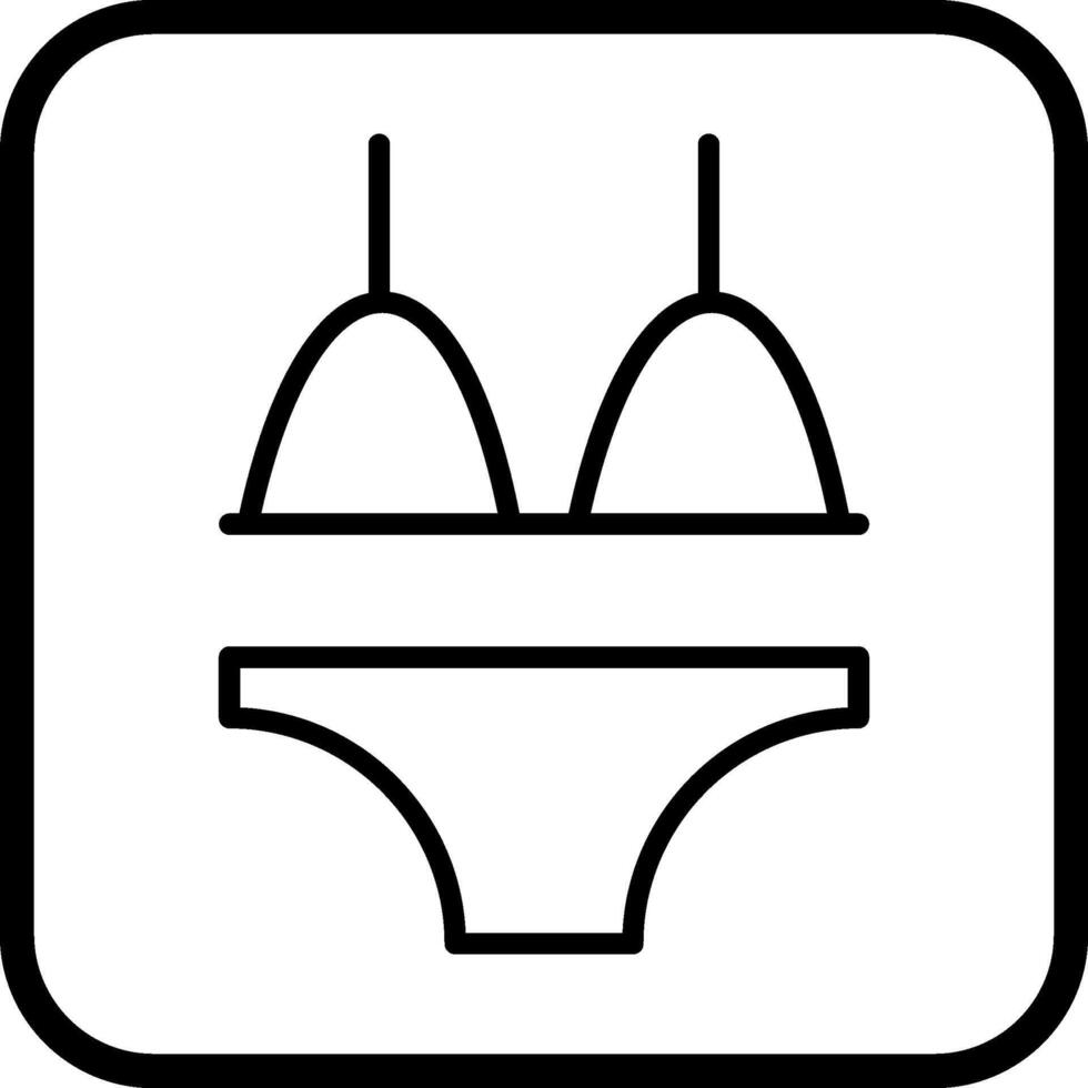 bikini vettore icona