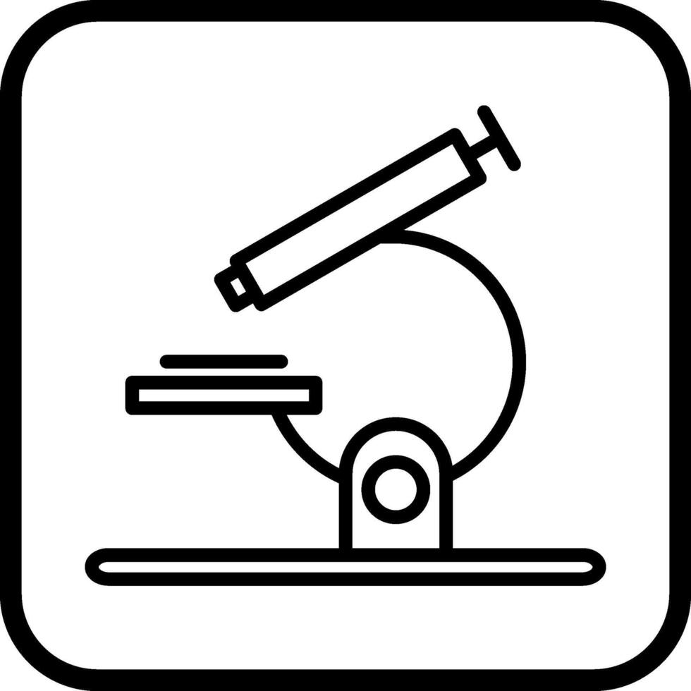 icona del vettore del microscopio