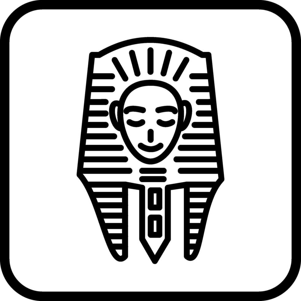 egiziano viso vettore icona