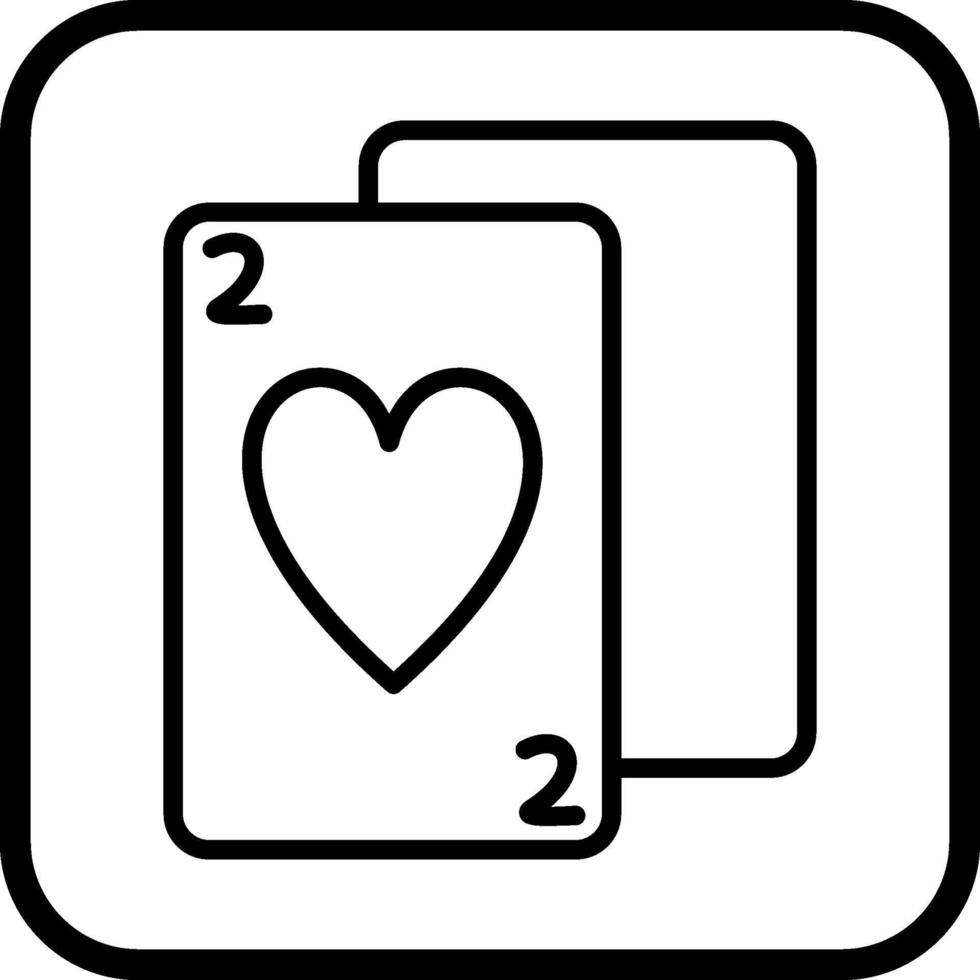 giocando carte vettore icona
