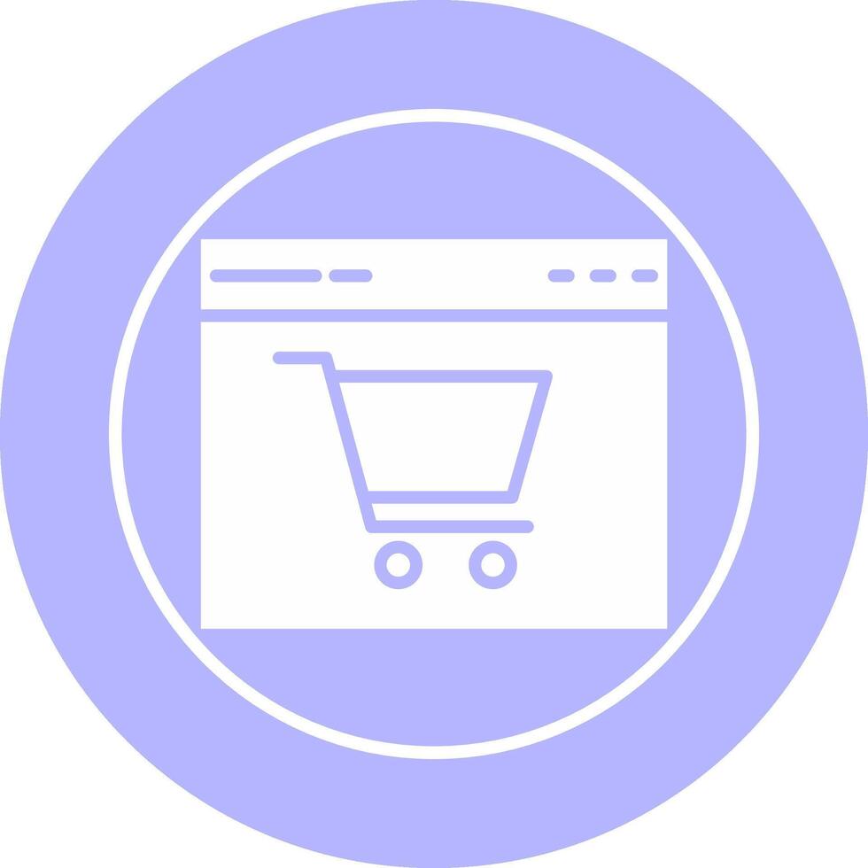 e-commerce sito web vettore icona