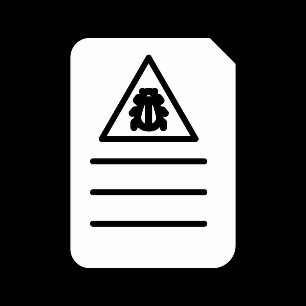 insetto documento vettore icona