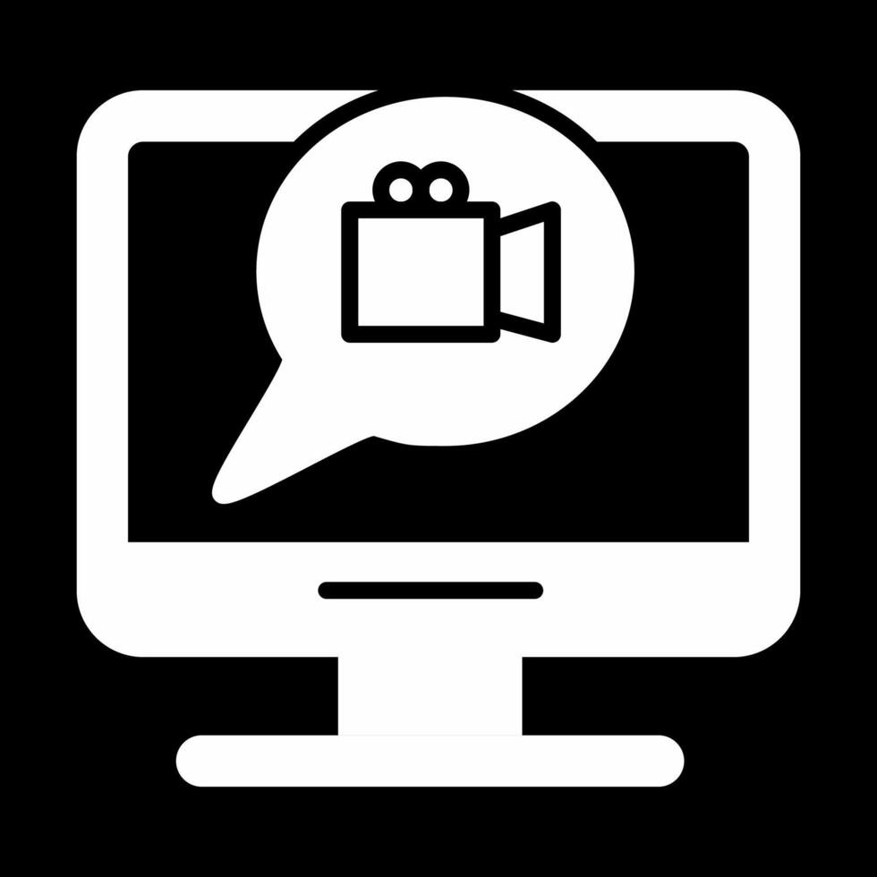 video comunicazione vettore icona