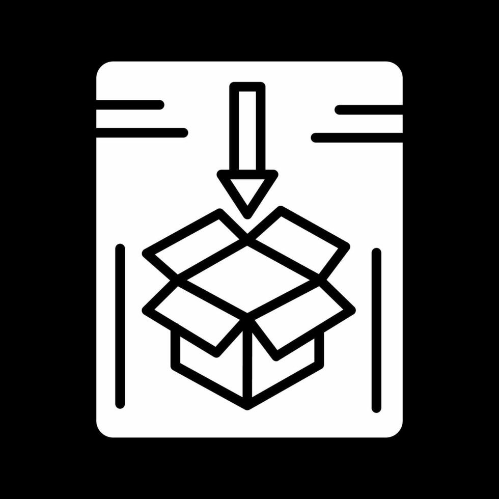 icona di vettore del pacchetto