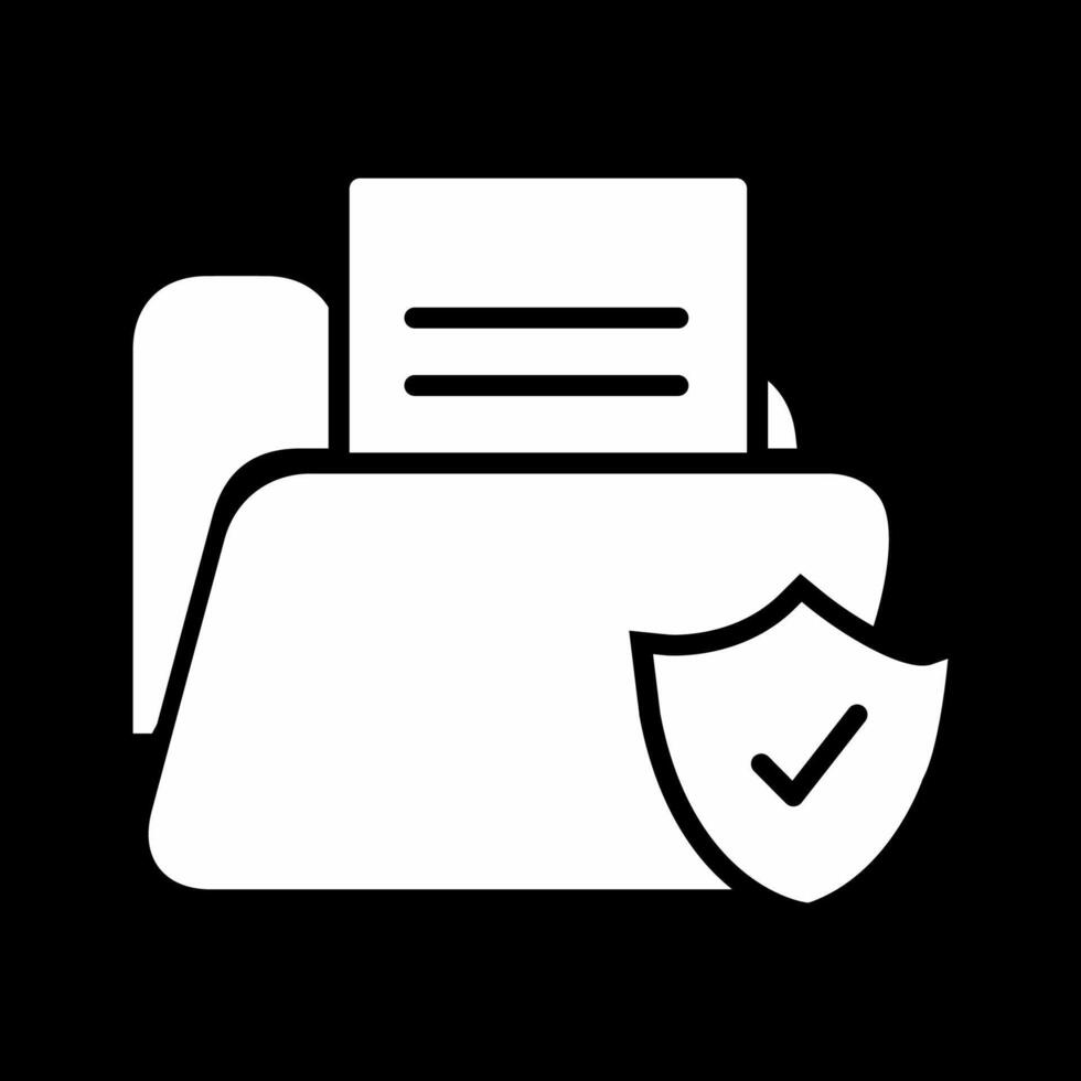 scudo cartella vettore icona