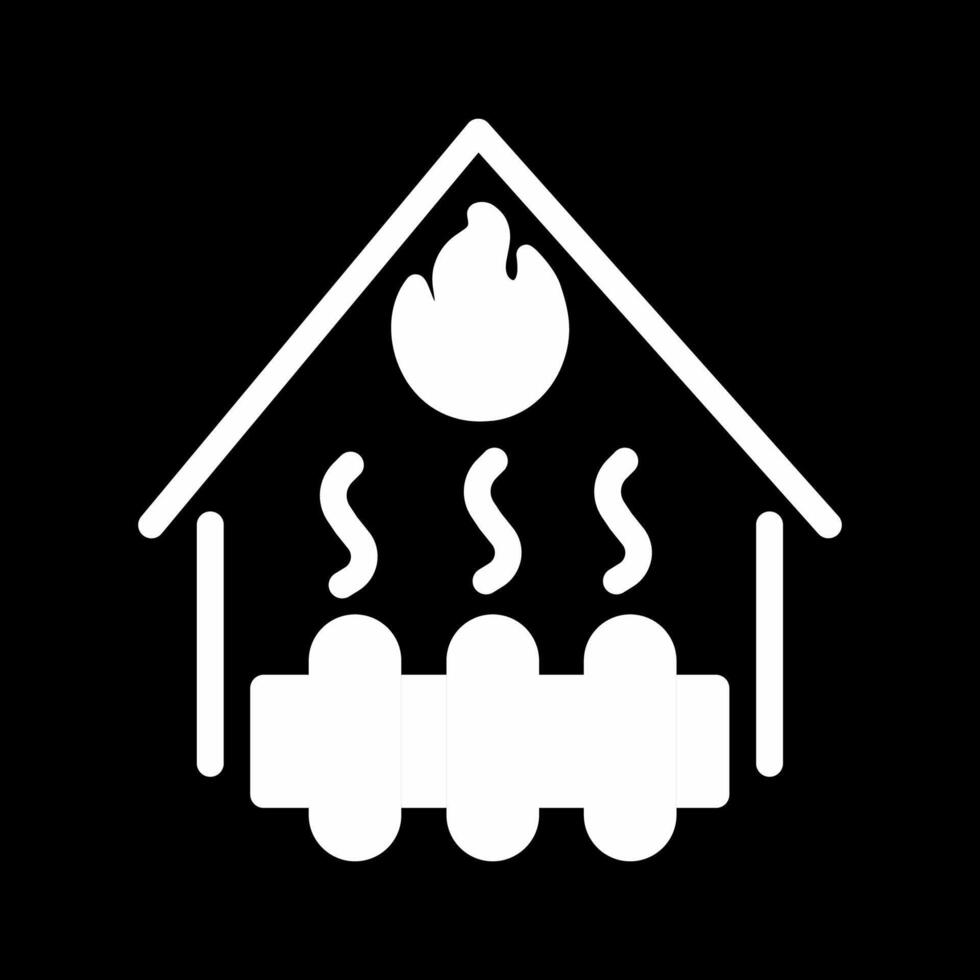 icona del vettore del sistema di riscaldamento