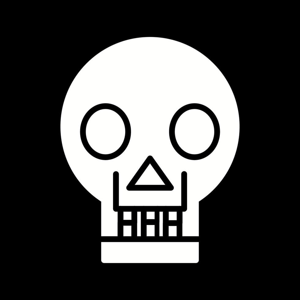 cranio X raggio vettore icona