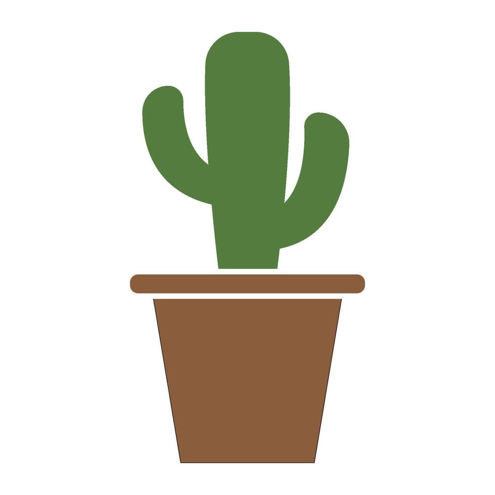 cactus icona logo vettore design modello