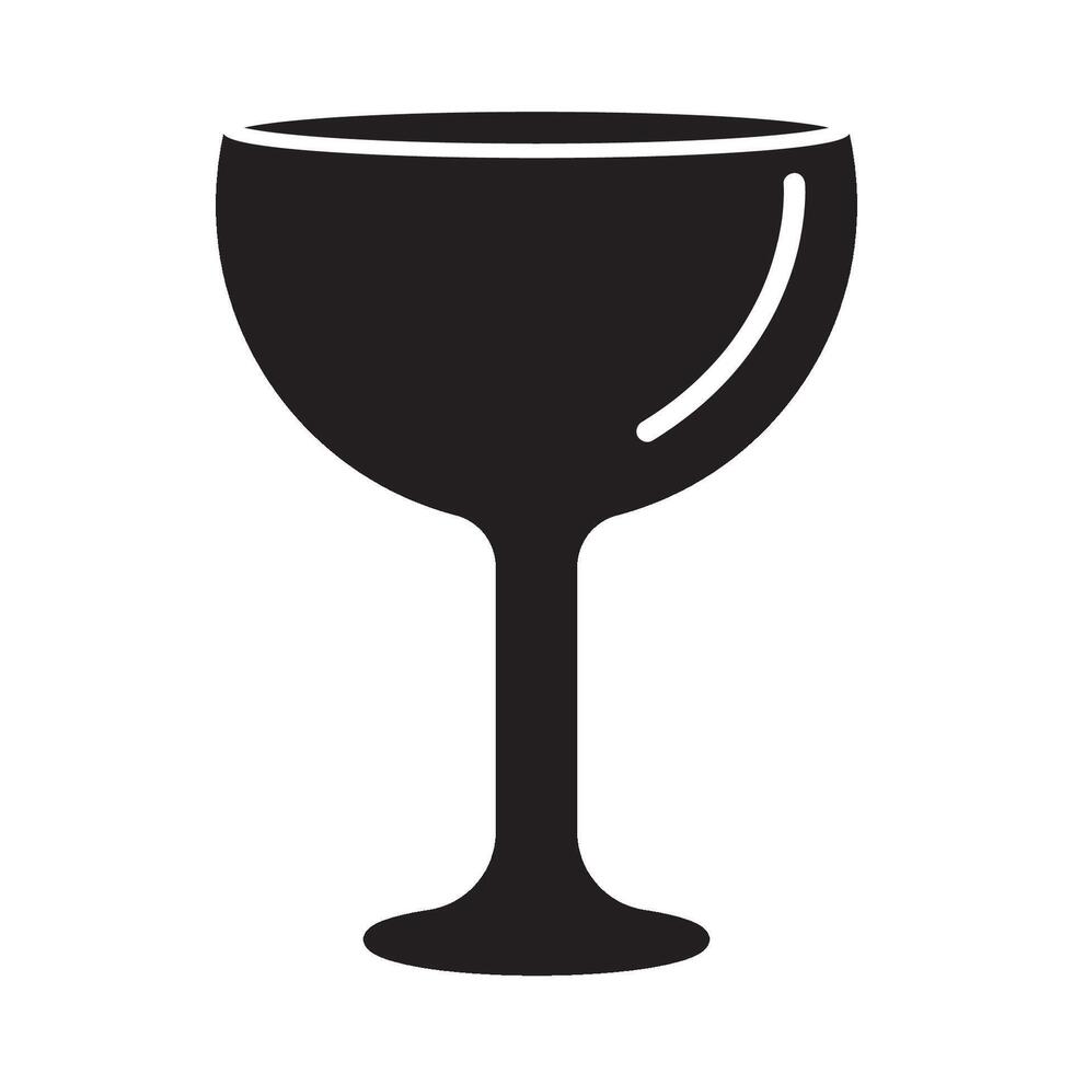 bicchiere icona vettore illustrazione design