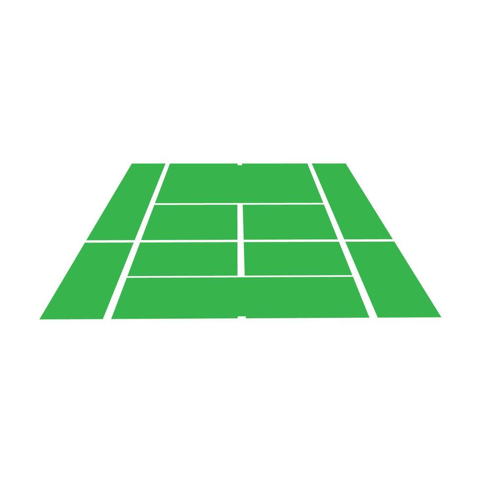 tennis Tribunale icona logo vettore design modello