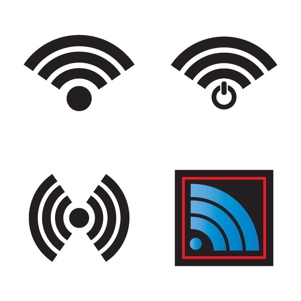 Wi-Fi icona logo vettore design modello