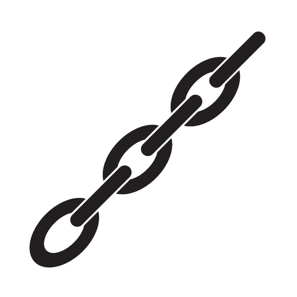 catena icona logo vettore design modello
