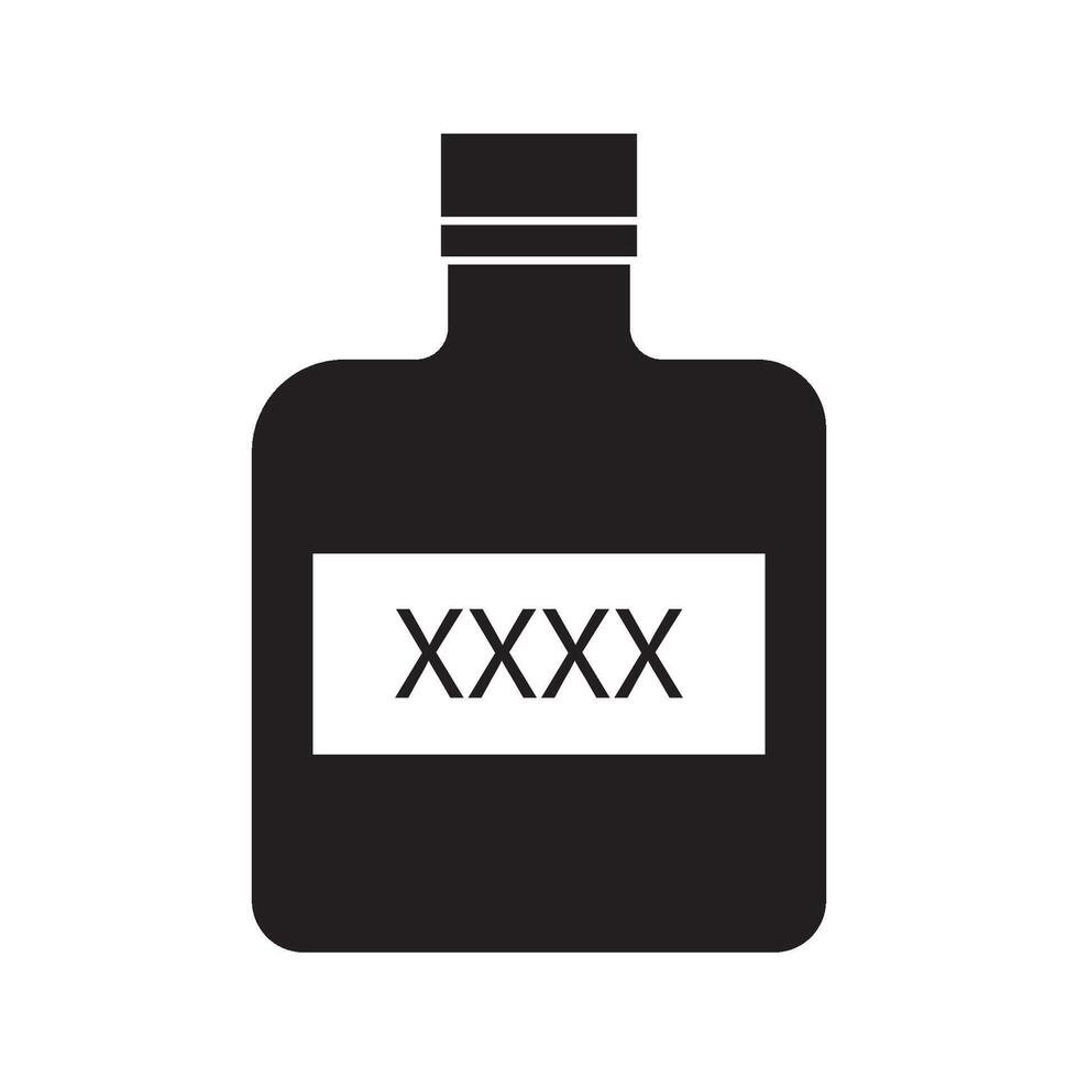 alcool bevanda icona logo vettore design modello
