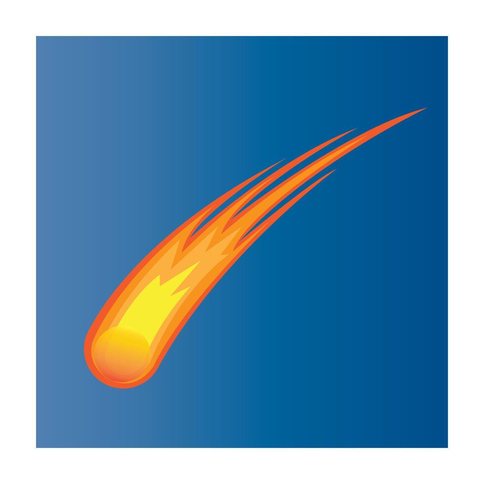 cometa icona logo vettore design modello