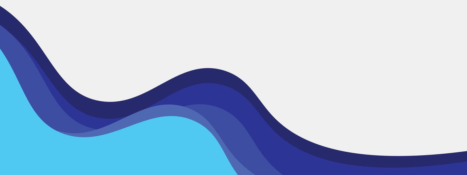 astratto blu pendenza bandiera modello con dinamico sfondo curva forme. moderno cielo blu attività commerciale seminario web orizzontale bandiera design per ragnatela, sfondo, opuscolo, sito web, atterraggio pagina, presentazione vettore