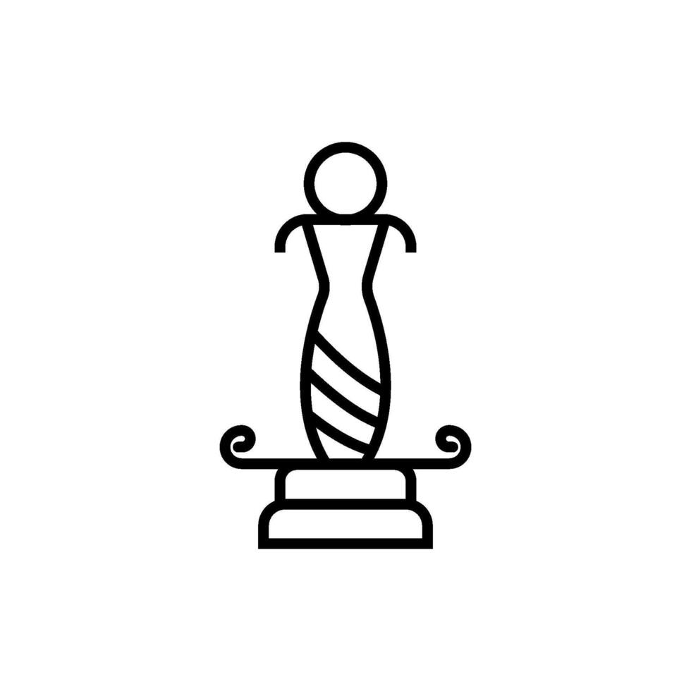 statua icona vettore design modelli