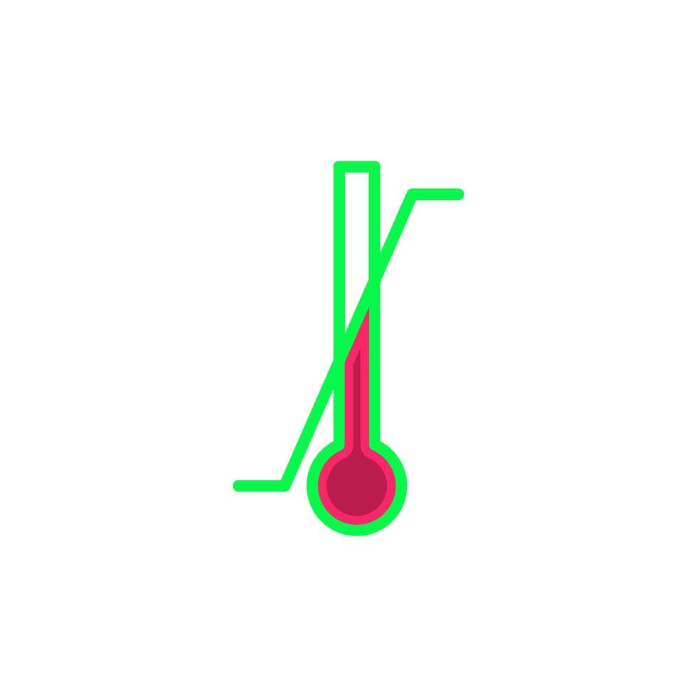 temperatura limitazione confezione icona vettore design modelli