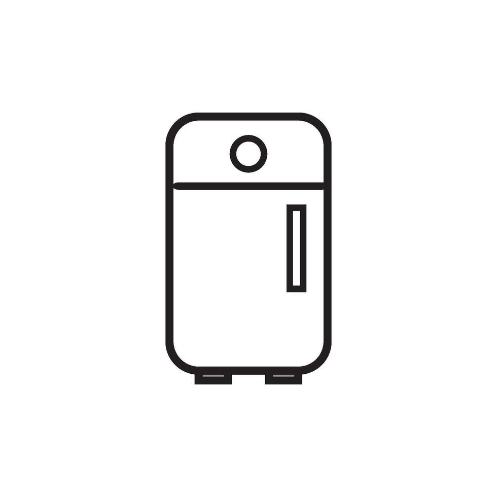 frigorifero icona vettore design modello