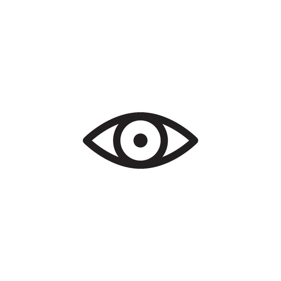 modello di disegno vettoriale icona occhio