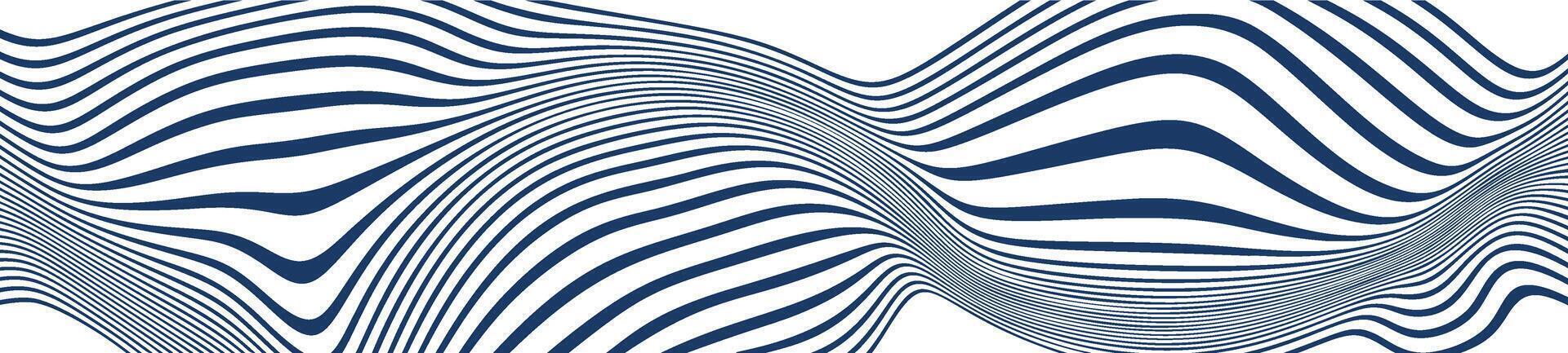 astratto sfondo con fluente onda Linee nel blu e bianca. dinamico modello e fluido estetico. piatto vettore illustrazione isolato su bianca sfondo.