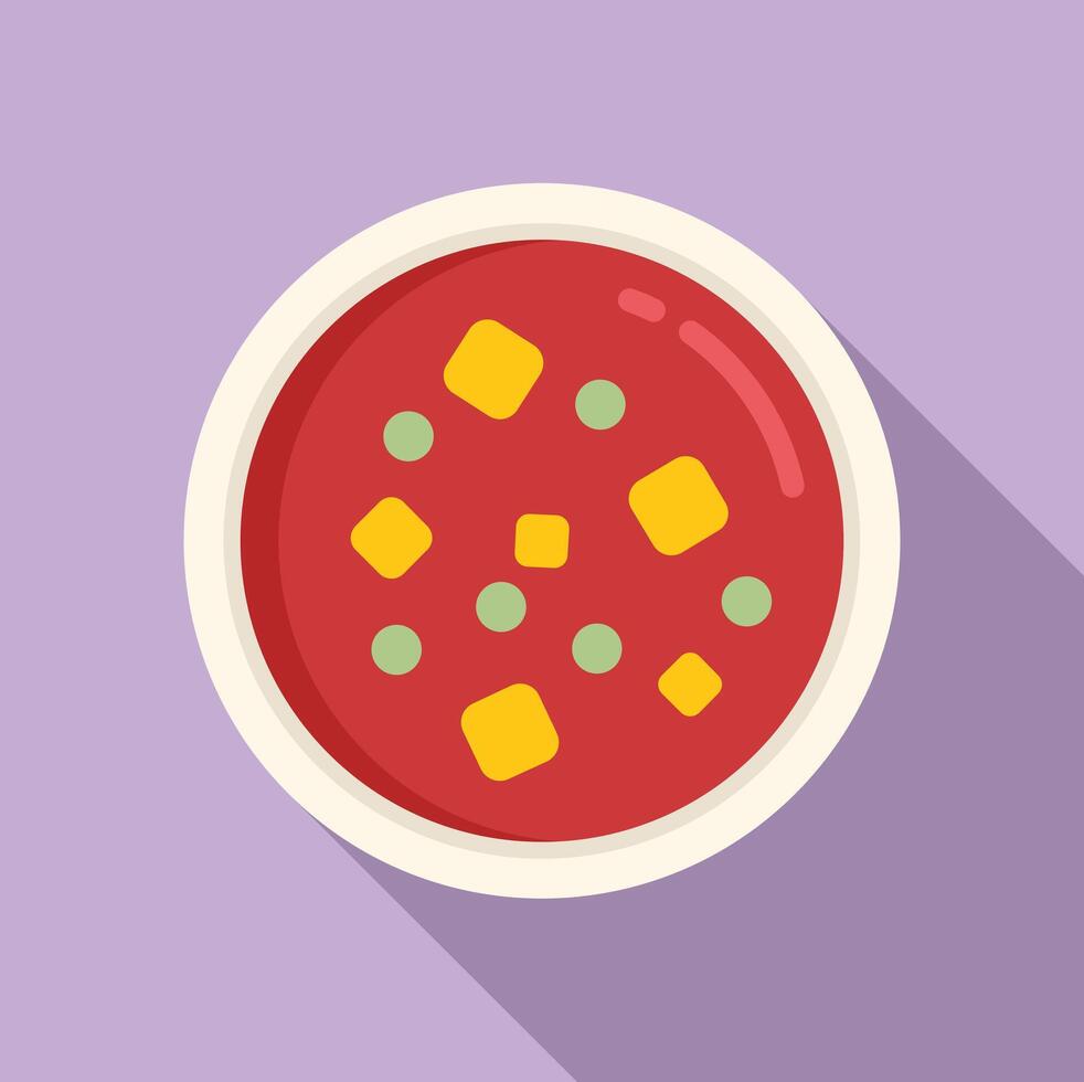 superiore Visualizza crema la minestra icona piatto vettore. cucinando pranzo vettore