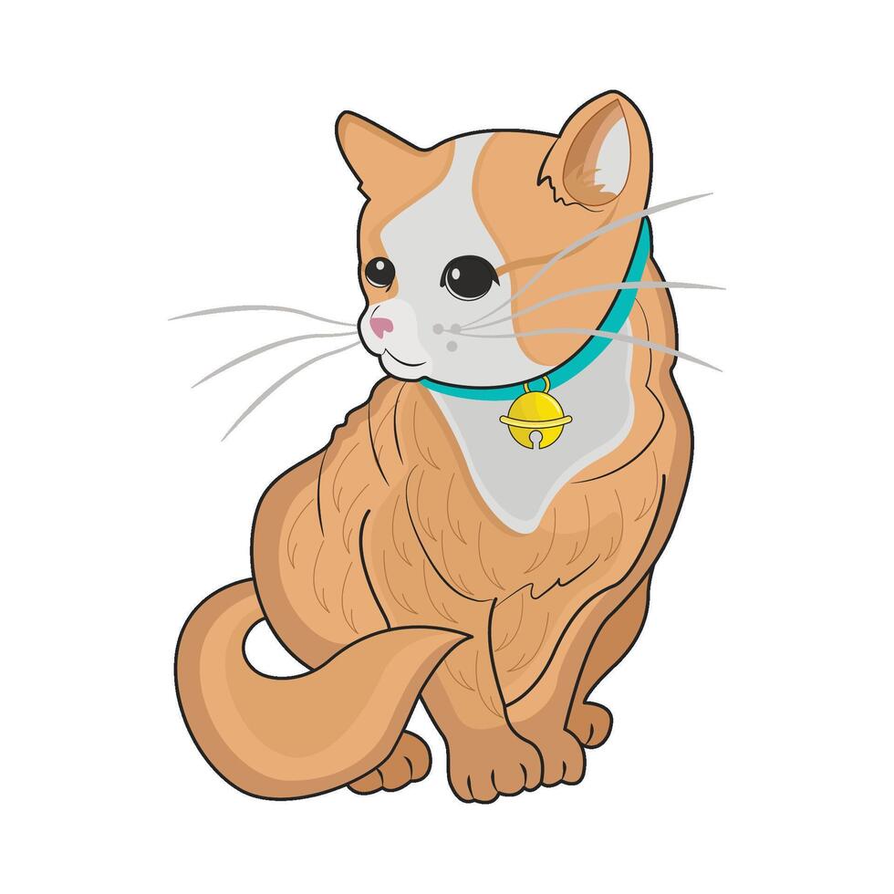 illustrazione di gatto vettore