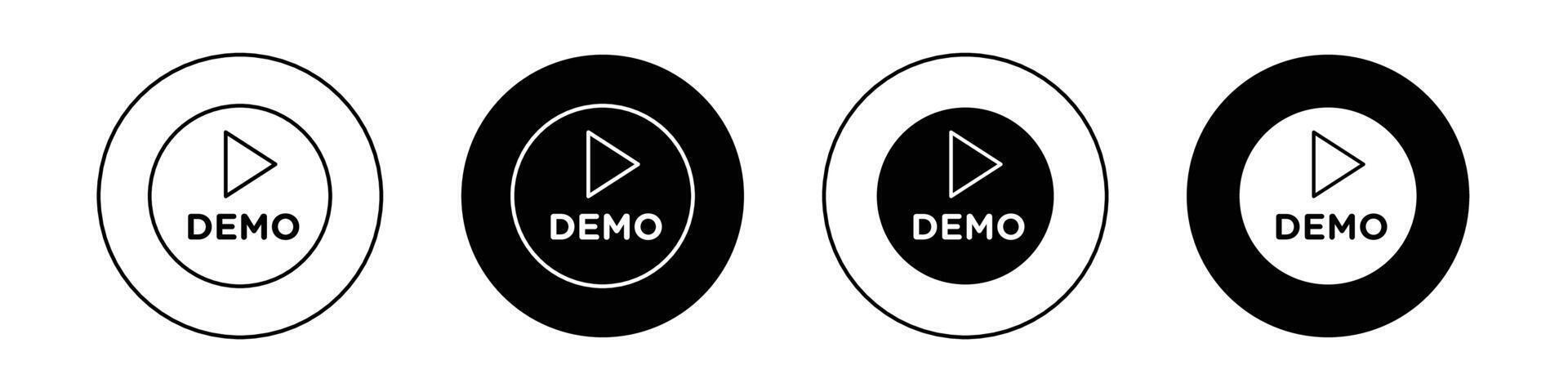 demo video icona vettore