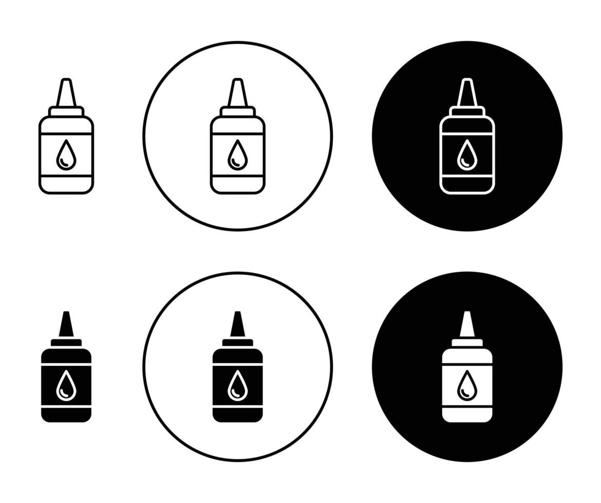 olio contagocce bottiglia icona vettore
