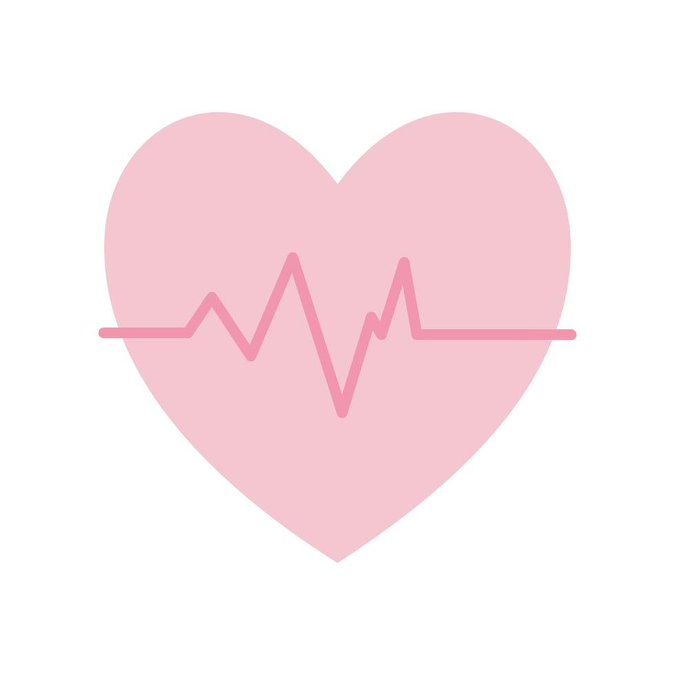 disegno vettoriale icona stile piatto impulso cardiaco