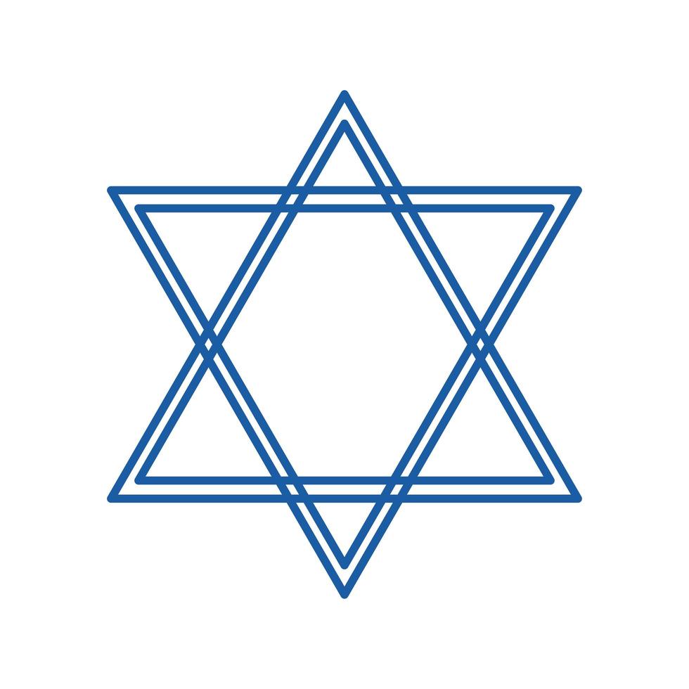 disegno vettoriale icona stile piatto stella ebraica