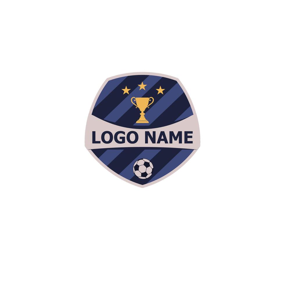 calcio club emblema. calcio distintivo scudo logo, calcio palla squadra gioco club elementi, vettore logo illustrazione in forma per campionato o squadra, premio calcio logo