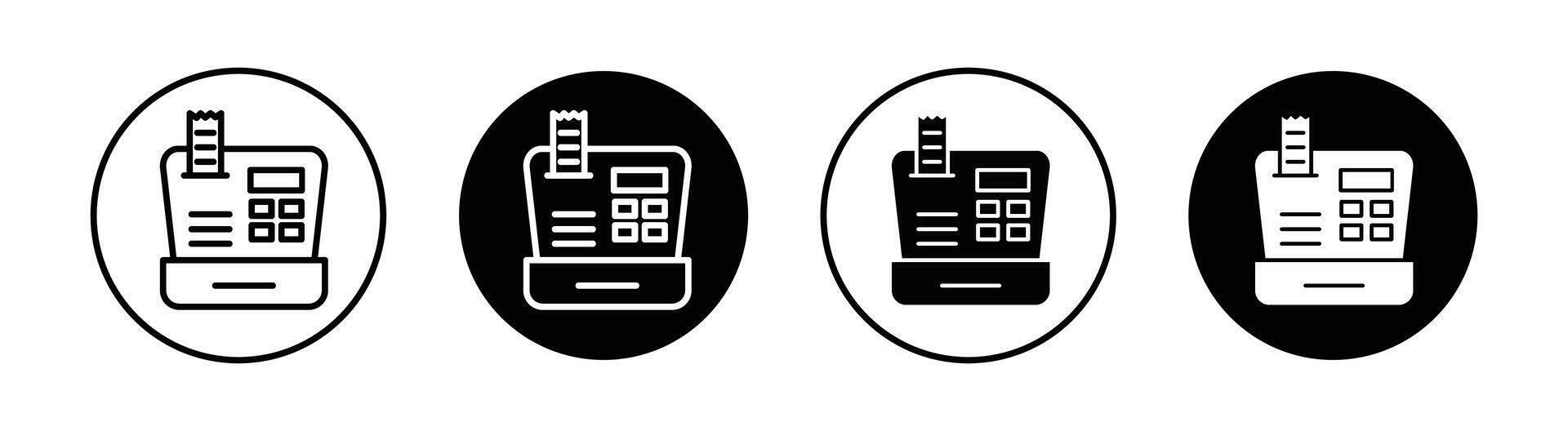 icona del registratore di cassa vettore