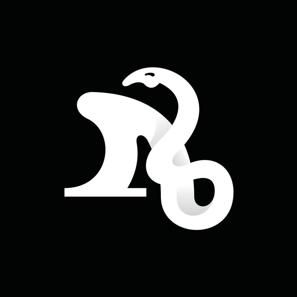 lettera un' serpente logo vettore icona design modello, adatto per il tuo azienda