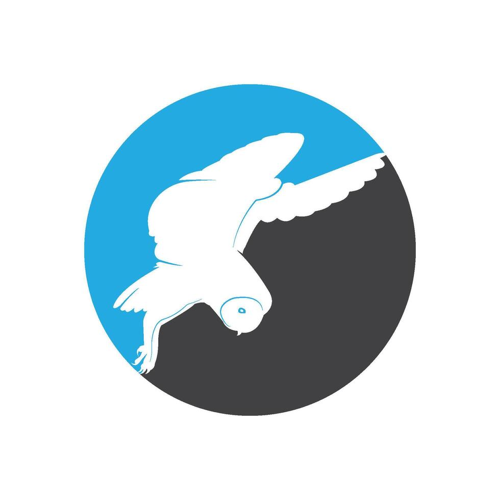 gufo logo modello vettore icona design