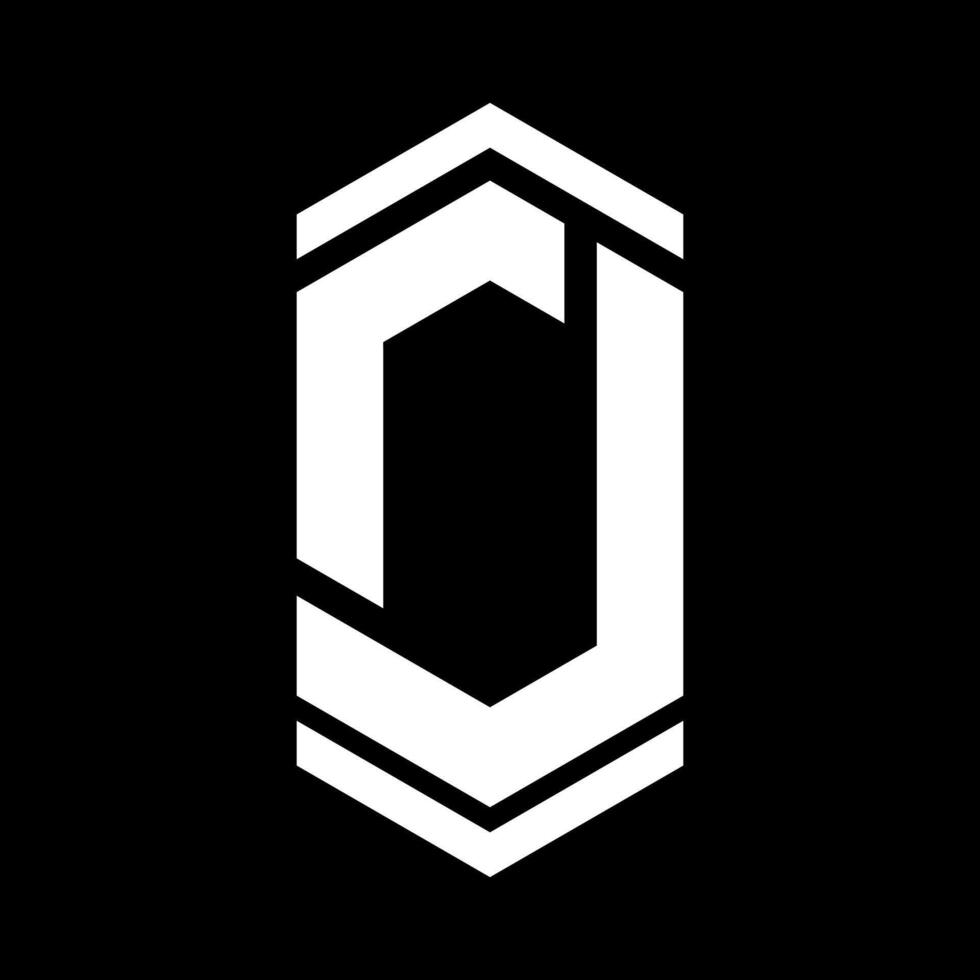 lettera j monogramma icona logo design vettore
