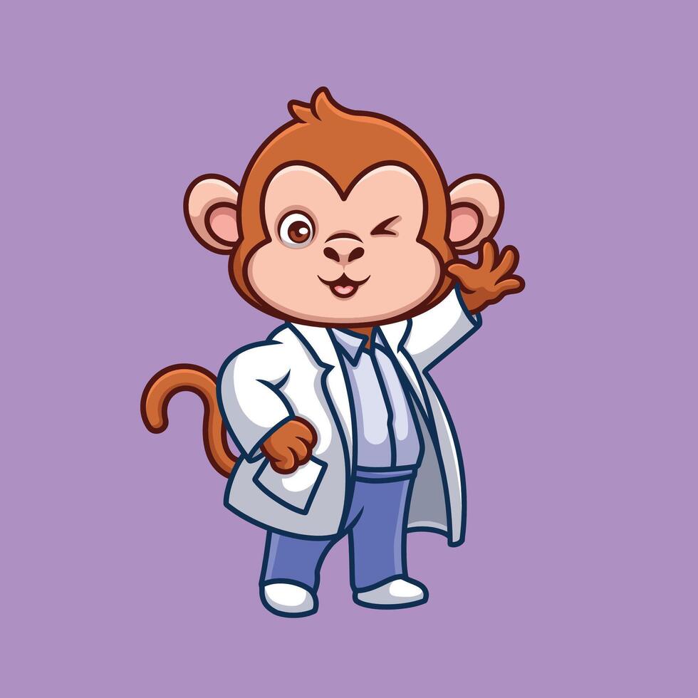 animale carino cartone animato zoo medicina medico personaggio illustrazione animale domestico infermiera ospedale vettore