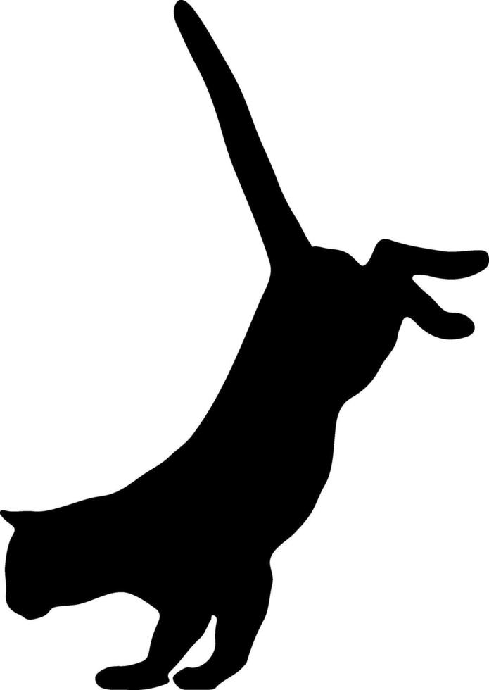 gatto vettore logo disegno.vettore gatto silhouette Visualizza lato per retrò loghi, isolato su bianca sfondo