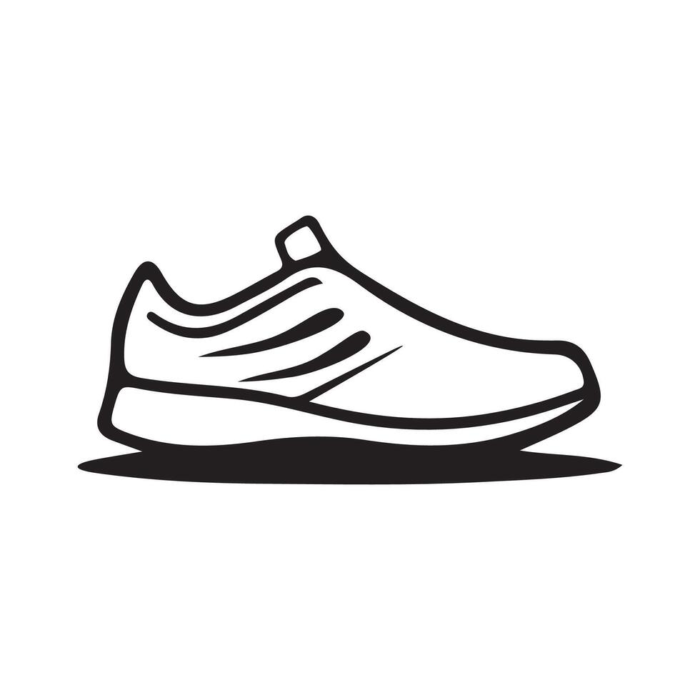 sneaker design icona semplice vettore. sport scarpa vettore