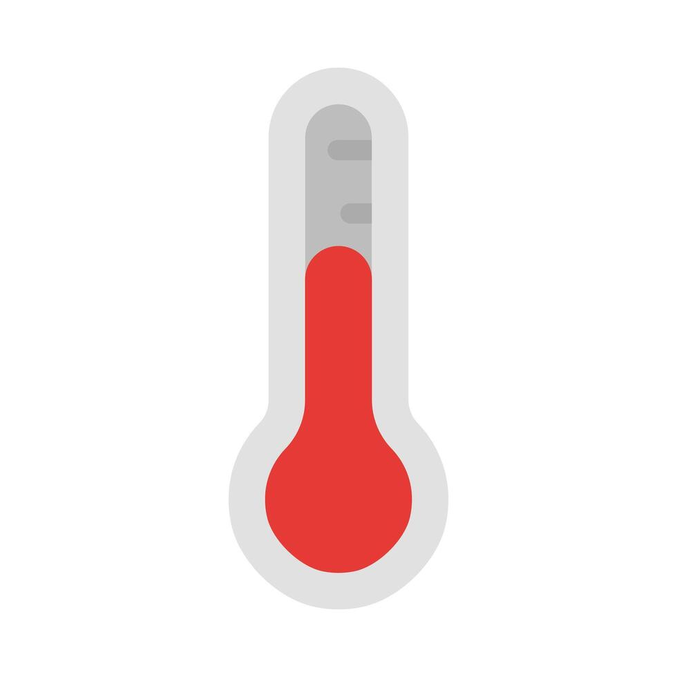 caldo temperatura vettore piatto icona design